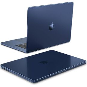 Fintie Case for MacBook Air 15 Inch A3241 A3114 A2941 (2023 2024 2025), [100% Corresponds to Official Colour] Premium Slim Matte Case for MacBook Air 15.3" with M2 M3 M4 Chip (Frost Midnight)