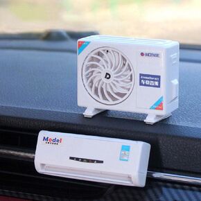 Ambientador Solar para coche, Mini aire acondicionado, máquina de aromaterapia decorativa, fragancia duradera, Perfume decorativo