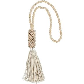 47th & Main Hanging Beach Décor Boho Style Twine Tassels, 27" Long, Ivory Shells