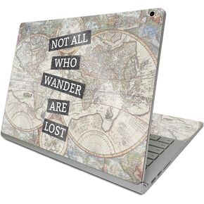 MightySkins Glossy Glitter Skin Compatible with Surface Book 3 13.5" (2020) - Who Wander | Protective, Durable High-Gloss Glitter Finish | Easy to Apply, Remove, and Change Styles | Made in The USA
