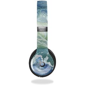 Glossy Glitter Skin Compatible with Beats Solo 4 - Lava Hex - Premium 3M Vinyl Protective Wrap Decal Cover - Easy to Apply | Crafted in The USA by MightySkins