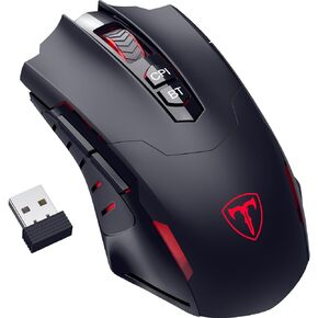 RisoPhy Gaming Mouse, Wireless Mouse Gaming with 8000 DPI, PC Gaming Mice with RGB LED Backlit Programmable Ergonomic Mouse Gamer
