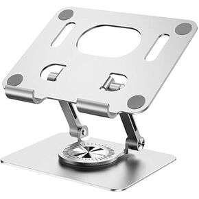 Swivel Tablet Stand 360° Rotating Adjustable Tablet Holder Aluminum Foldable iPad Stand Holder for Desk Table Compatible with iPad Pro 9.7,10.5 Mini 4 3 2,Tab,Kindle,Nexus,E-Reader