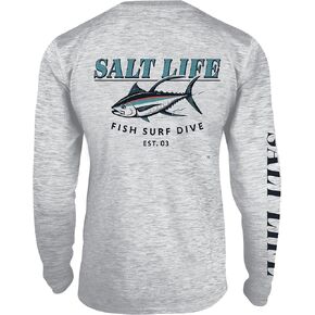 Salt Life Men's Tuna Town Long Sleeve Performance Tee