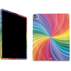 MightySkins Glossy Glitter Skin Compatible with Apple iPad Pro 12.9" M2 6th Gen (2022) Full Wrap Kit - Charcoal Flames | Protective Durable High-Gloss Glitter Finish | Easy to Apply | Made in The USA