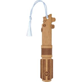 Star Wars Anakin Skywalker Lightsaber Bookmark - Laser Engraved - Made in The USA - Wood Book Mark with Light Blue Tassel