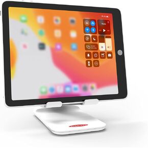 Phone and Tablet Stand, Adjustable and Foldable, The Perfect Hands-Free Stand Compatible with Most Tablets and Cellphones Lightweight and Sturdy (Black)