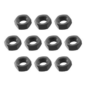 20PCS M8-1.25 Black Hex Nuts, Carbon Steel Metric Coarse Thread Hexagon Nut, ISO 4032, Class 8.8 Screw Bolt Fasteners, Black-Oxide Hardware Lock Nut