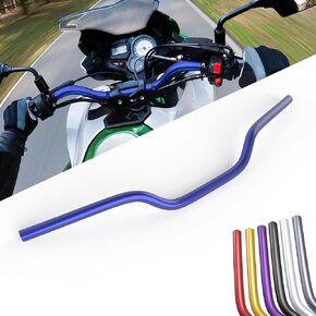 7/8 Handlebars with Foam Pad Grips Brackets for KLX110 Ninja650r RFZ CRF70 TAO TAO SSR127 Grom etc.ATV Pit Bike Dirt Bike (Purple)