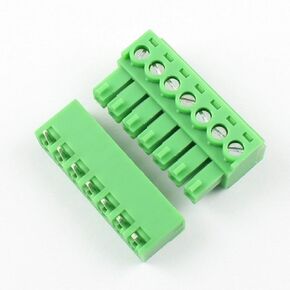 10 Sets 7-Pin (7 Pole) 3.81mm Pitch Angle Screw Terminal Block Connector Panel PCB Mount DIY