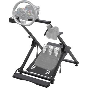 Garvee Racing Wheel Stand, Steering Wheel Stand Height AdjustableCompatible with Logitech G25 G27 G29 G920 G923 and Thrustmaster T300RS TX F458 T128 T248, Racing Simulator Cockpit, Black