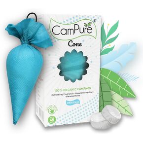 Mangalam Camphor Cone (Original) Pack Of 2 - Room, Car, Bathroom Air Freshener