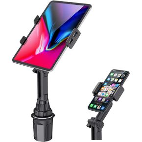WixGear Cup Tablets Holder for Car, Car Cup Holder Tablet and Phone Mount Adjustable Automobile Cup Holder Smart Phone Cradle Car Mount