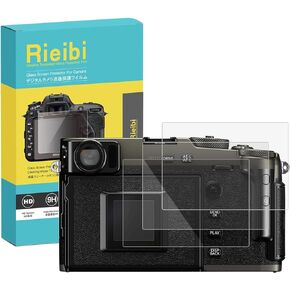 Rieibi (3 عبوات واقي شاشة لـ Fujifilm X100VI X100V، 0.25 مم Fuji X100VI X100V فيلم من الزجاج المقسى لملحقات Fujifilm X100VI X100V فائقة الوضوح