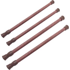 4 قطع من قضبان الخزانة، قضبان توتر زنبركية قابلة للتعديل، ستارة شريط الثلاجة، قضيب قابل للتمديد للمشروعات اليدوية، من 15.7 بوصة إلى 28 بوصة ومن 11.8 بوصة إلى 20 بوصة in Kuwait