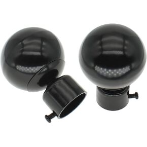 Window Curtain Rod Cap Finials 4 Pcs Metal Window Curtain Rod End Plug with fixing screw for 1.1inch Diameter Roman Curtain Rods [FDXGYH] in Kuwait