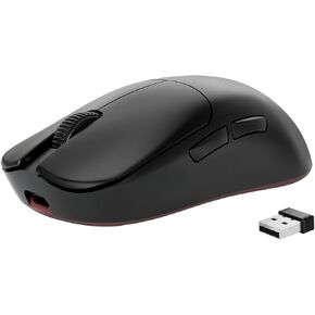 FELICON x AJAZZ AJ099 ماوس ألعاب لاسلكي، مستشعر Pixart خفيف الوزن 59 جم PAW3311، 6 DPI حتى 12K، 2.4G/USB-C سلكي 200 ساعة فئران كمبيوتر قابلة للبرمجة لـ WIn/Mac/PS4/XBOX/Gamer/Office (أسود)