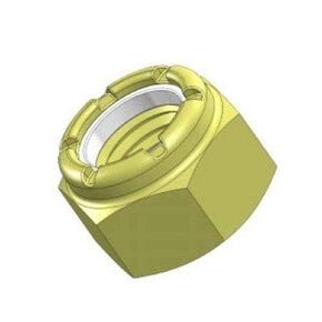 Grade 8 Nylon-Insert Hex Locknuts, 1/4"-20 - (Pack of 100)
