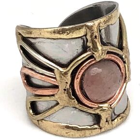 Mixed Metal Cuff Ring