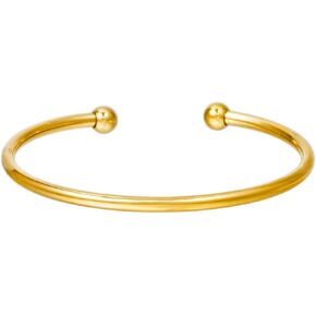 Jude Jewellers سوار من الفولاذ المقاوم للصدأ كلاسيكي بنمط الخرزة المفتوحة