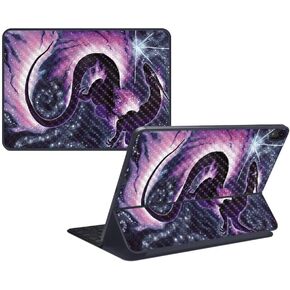 MightySkins Carbon Fiber Skin for Apple iPad Pro Smart Keyboard 12.9" (2018) - African Queens - Protective, Durable Textured Carbon Fiber Finish - Easy to Apply and Change Styles - Made in The USA