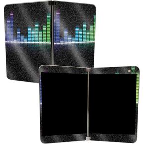 MightySkins Glossy Glitter Skin for Microsoft Surface Duo - Yin and Yang | Protective, Durable High-Gloss Glitter Finish | Easy to Apply, Remove, and Change Styles | Made in The USA