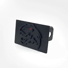 Metal Steel TRX T Rex Dinosaur Towing Trailer Hitch Cover Compatible with RAM TRX 2 Inch Receiver Black