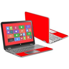 MightySkins Skin Compatible with HP Envy x360 15.6" - Solid Hot Pink | Protective, Durable, and Unique Vinyl Decal wrap Cover | Easy to Apply, Remove, and Change Styles | Made in The USA