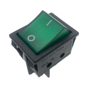 Replacement Canal R Series Rocker Switch 4Pin Green Double Pole 20A 16A, Rocker Switch 125V 250V for R Series SCI R13-69