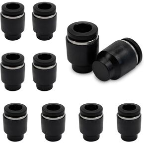 10PCS 1/2 Inch Tube OD Push-in Connect Tubing Pneumatic Cap PPF-1/2 Plastic Tubing Quick Cap Plug Fitting