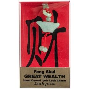 Feng Shui Luck Charms Wealth, Acrylic, Multicoloured, 0.65 x 2.03 x 3.53 cm