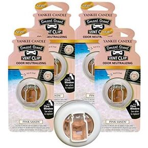 Yankee Candle Pink Sands Smart Scent Vent Clip - Pack of 4