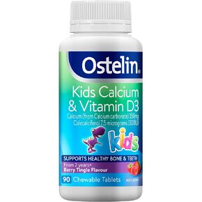 Kids Calcium & Vitamin D3 90 Chewable Tablets
