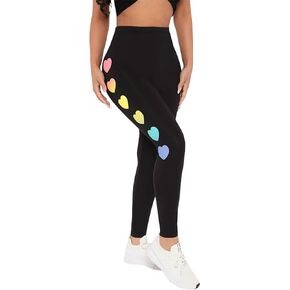 Floerns Women's Graphic Print High Waist Sports Running Workout Legging Pants