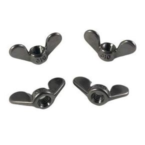 US STAINLESS 4 Pieces Stainless Steel 316 DIN315 3/8" Wing Nut