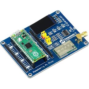 sb components LoRa Expansion Board for Raspberry Pi Pico, Smart Data Transmission LoRa HAT Module, Transmission up to 5 KM Through Serial Port (868MHz LoRa Expansion with Pico Board) in Kuwait