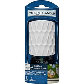 Yankee Candle Air Freshener Oil, Starter kit, Clean Cotton