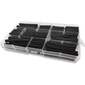160PCS Heat Shrink Tubing Kit, Automotive Industrial Heat-Shrink Tubing, Marine Grade Shrink Wrap, Electrical Cable Wire Kit Set, Electrical Wire Cable Wrap Assortment