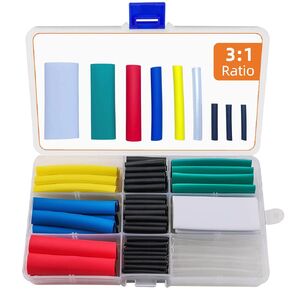 Wire Heat Shrink Tubing Kit - 3:1 Ratio Adhesive Lined, Waterproof Industrial Electrical Heatshrink Wrap Tubes, Colored Insulation Protector Connector Heat-Shrink Tubing, 9 Size/138pcs by SZNNZD