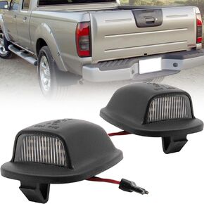 Xenon White LED License Plate Lights for 1994-2004 Nissan Xterra & 1998-2004 Nissan Frontier Rear License Plate Lamps built-in Can-bus Error Free
