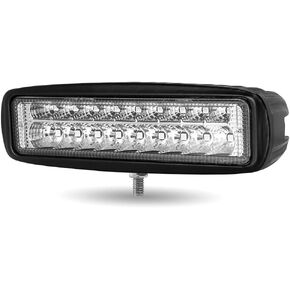 Trux Accessories TLED-W4 Universal 6" Rectangular LED Work Lamp/Light with Amber Strobe