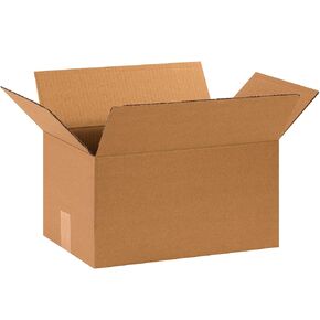 BOX USA 15 x 10 x 8 Corrugated Cardboard Boxes, Medium 15"L x 10"W x 8"H, Pack of 25 | Shipping, Packaging, Moving, Storage Box for Home or Business, Strong Wholesale Bulk Boxes