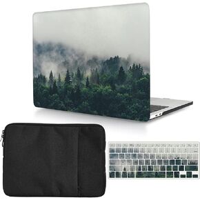 Case Compatible with MacBook Air 13 inch Older Version 2017-2010 Model A1466 & A1369, Plastic Protective Hard Shell Cover & Laptop Sleeve Bag & Keyboard Cover Skin - Milk Cow