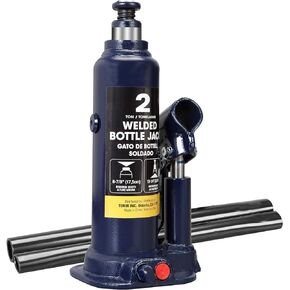 TCE 2 Ton (4,000 LBs) Capacity Hydraulic Welded Bottle Jack, AT90203BU , Blue