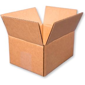 8x6x4 Brown Shipping Boxes 25 Pack | Small Medium Corrugated Cardboard Box Mailers | USA Made Home Storage and Moving Supplies for Packing