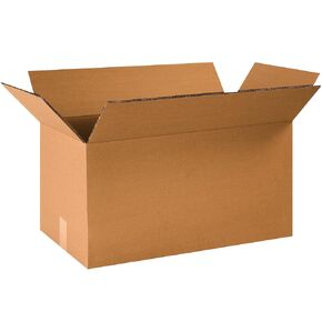 BOX USA 15 Pack of Heavy-Duty Double Wall Corrugated Cardboard Boxes, 24" L x 12" W x 12" H, Kraft, Shipping, Packing and Moving