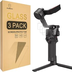 Mr.Shield Screen Protector compatible with DJI RS 4 / DJI RS 4 Pro/DJI RS 4 Combo [Tempered Glass] [3-PACK] [Japan Glass with 9H Hardness]