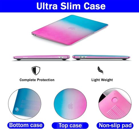 Case Compatible with MacBook Air 13.6 inch Case, RKINC 2024 2023 2022 Release M3 A3113 M2 A2681 Liquid Retina Display Touch ID, Plastic Hard Shell & Keyboard Cover & Screen Protector (Graphic04) in Saudi Arabia