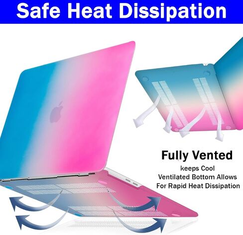 Case Compatible with MacBook Air 13.6 inch Case, RKINC 2024 2023 2022 Release M3 A3113 M2 A2681 Liquid Retina Display Touch ID, Plastic Hard Shell & Keyboard Cover & Screen Protector (Graphic04) in Saudi Arabia