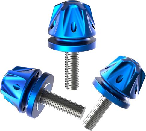 Black CNC Aluminum Rear Fender Sole Seat Bolt Screw Hardware with Plastic Washer Fits for Harley Softaiil Touring Dyna XL (Black) in Saudi Arabia